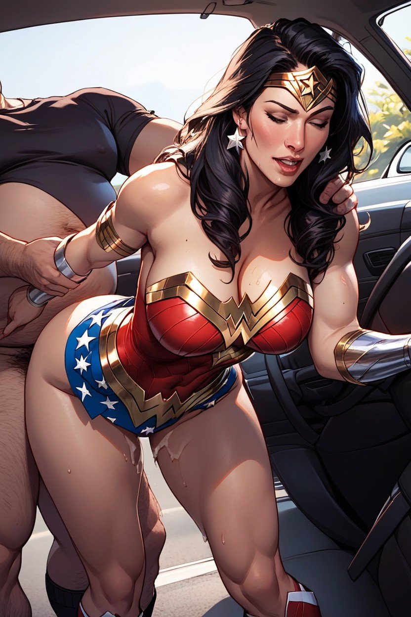 Wonder Woman From Dc In Costume, Fucked By Fat Bastard, Bent Over CarPorno IA