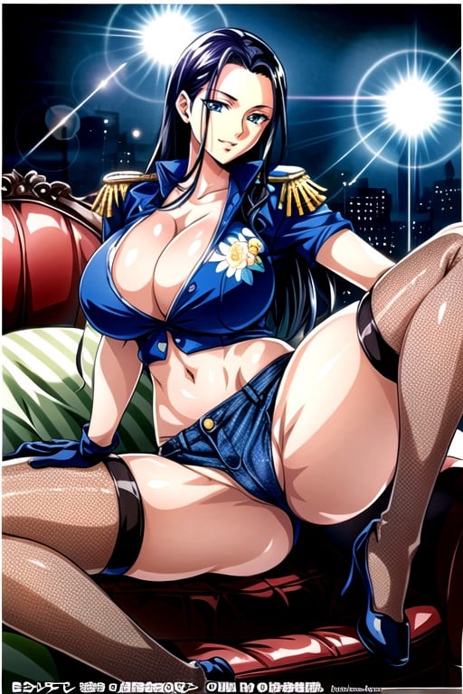 Dark Skin, Beauty, Nico Robin (one Piece)Porno IA Hentai