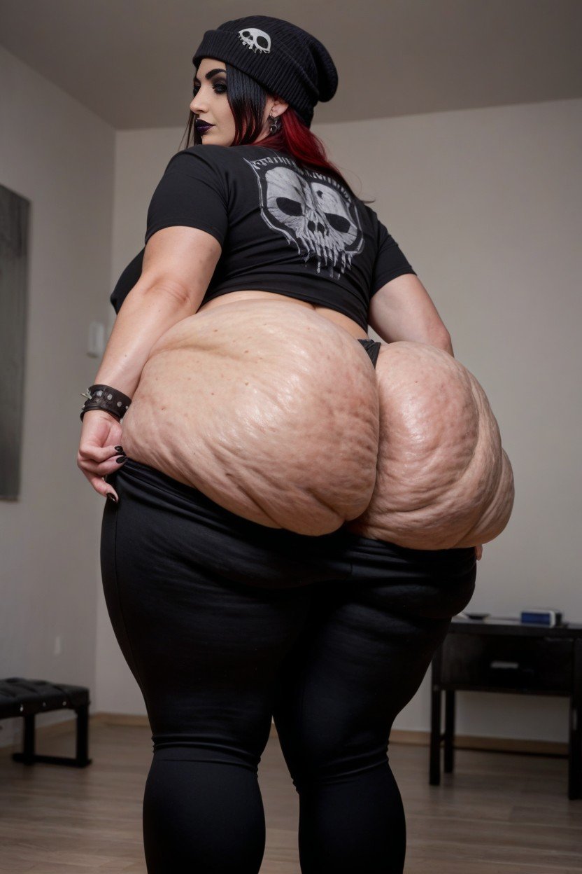 Yoga Pants, Sbbw, Cellulite AssPorno IA de transexuales