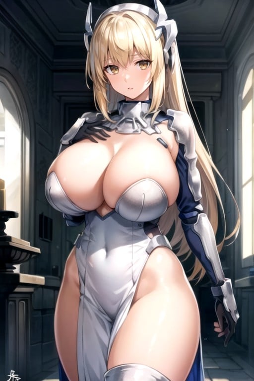 Aiz Wallenstein (is It Wrong To Try To Pick Up Girls In A Dungeon?), Seios Falsos, Bunda Enorme Hentai IA pornografia