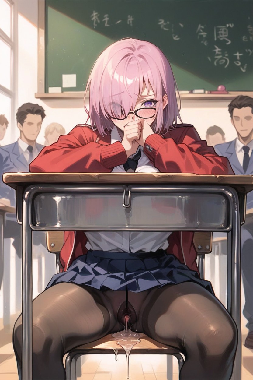 Across Classroom, Black Glasses, Type Moon Style Hentai AI Porn