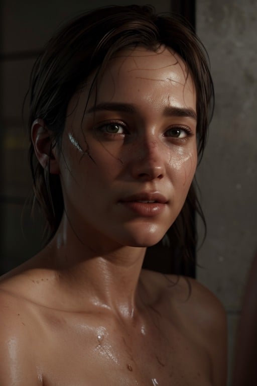 Ellie The Last Of Us Cumshot Huge Dick BlowjobPorno IA de transexuales