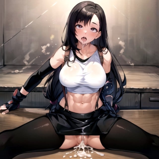 Split , Musculosa, Tifa Lockhart (final Fantasy)Porno IA de transexuales