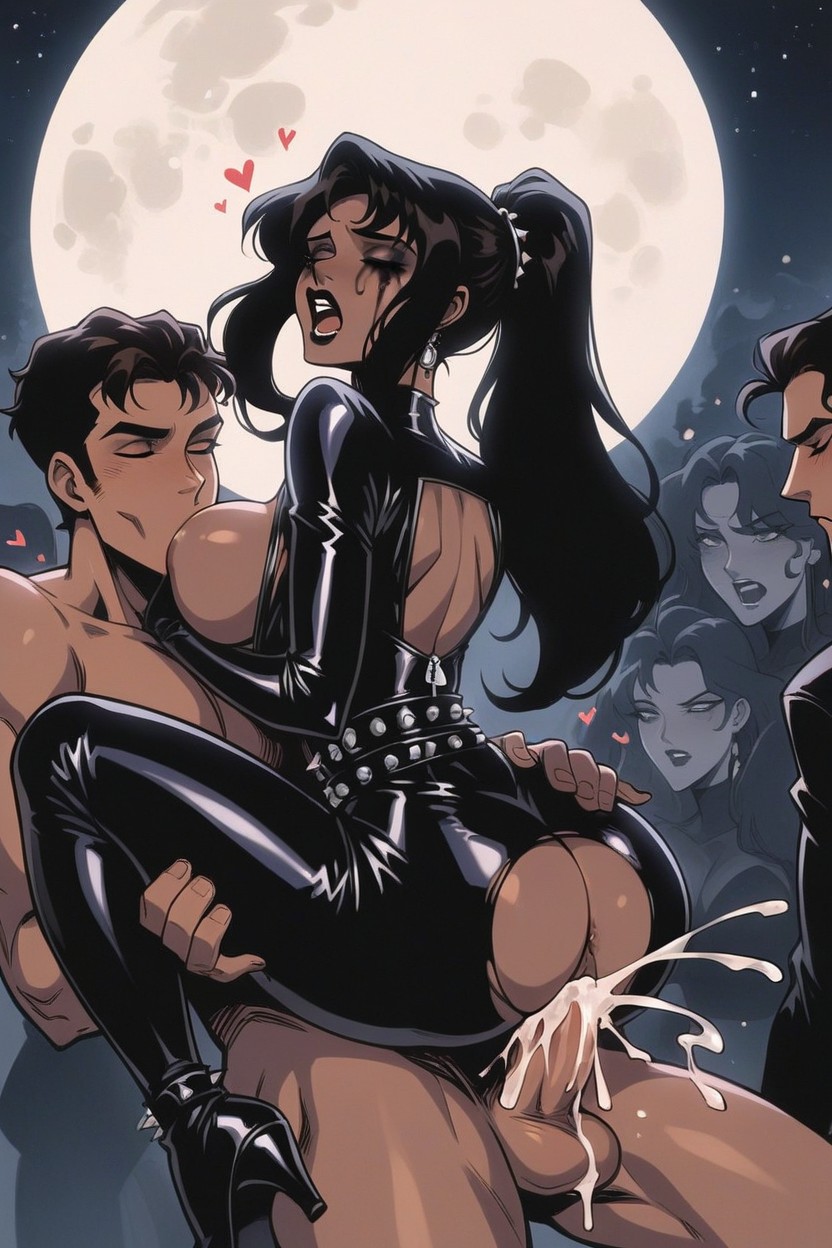 Eyeliner, Black Lipstick, Orgy Hentai AI Porn