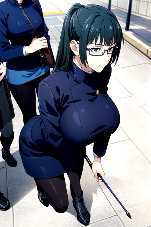 Huge Ass, Maki Zenin (jujutsu Kaisen), Huge Boobs Hentai IA pornografia