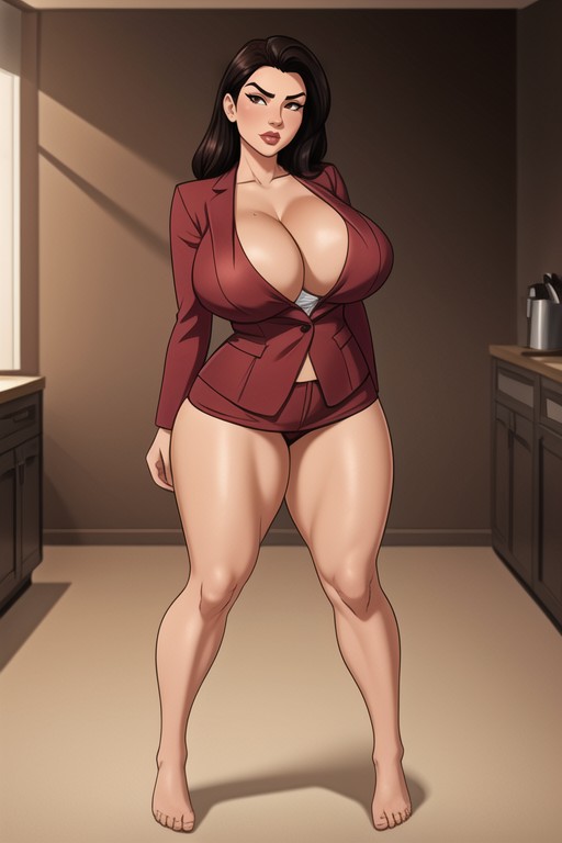 Deep Cleavage, Milf Body, Ultra Photorealistic Hentai AI Porn