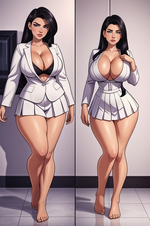 Kitchen, Legs Wide Apart, Cm Height Hentai IA