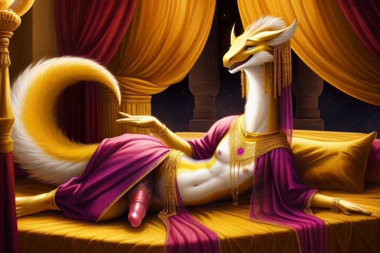 Palace, Horns, Belly Dancer Furry AI Porn