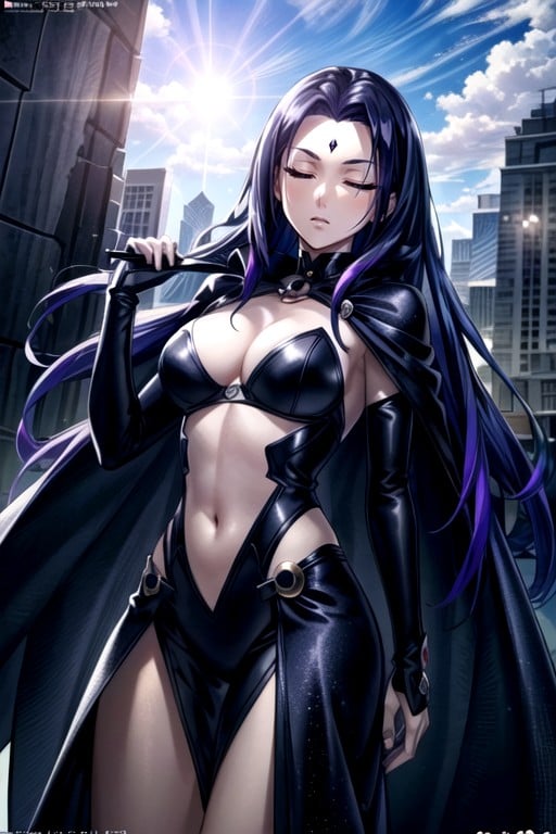 Raven (teen Titans), Ravenlonghair, Triste Hentai IA pornografia