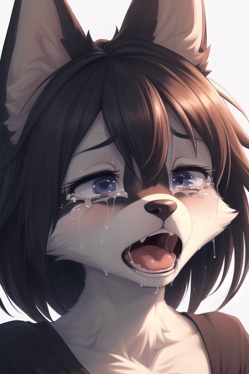 Llorando, Culo Pequeño, Pechos PequeñosPorno AI Furry