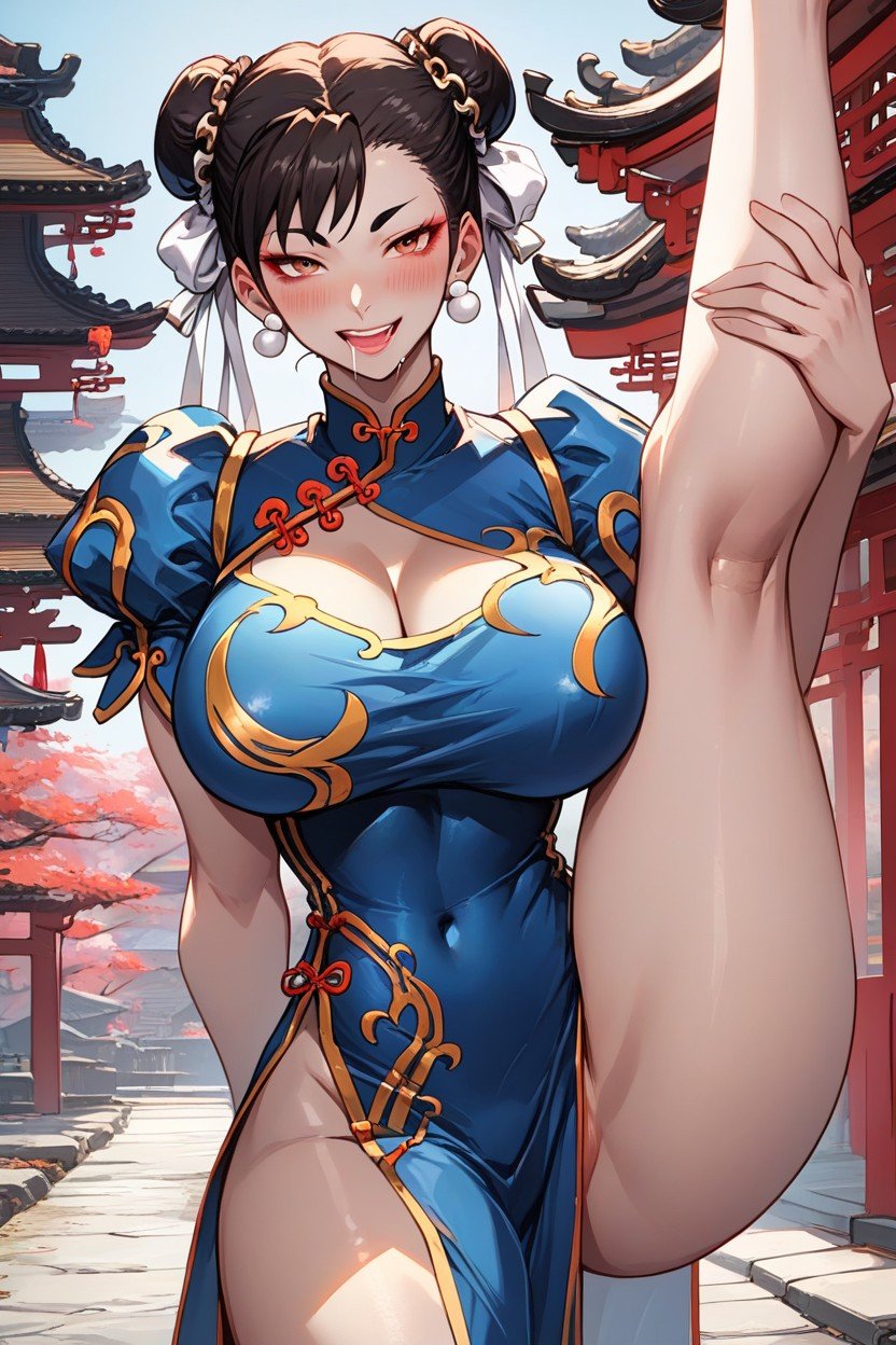 Drooling, アジアの村, Thick ThighsヘンタイAIポルノ