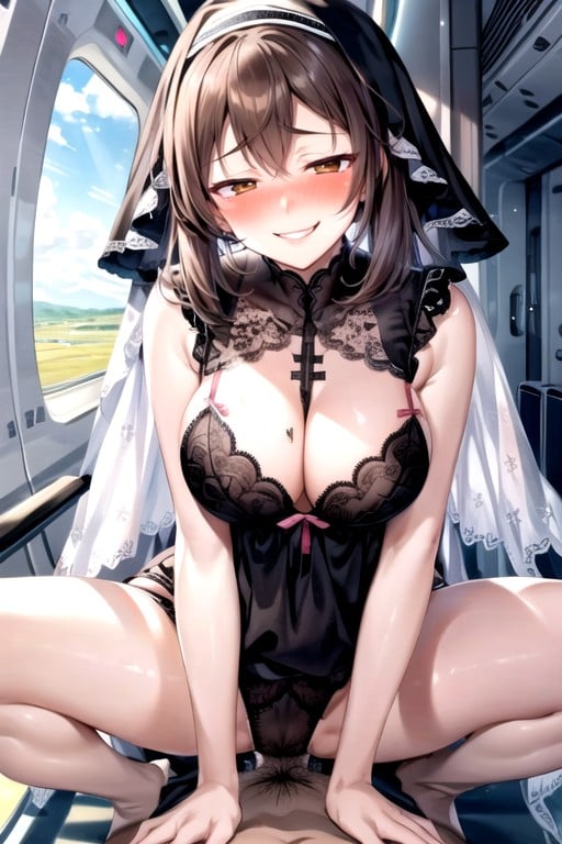 Cowgirl, Nun, Mischievous (smiling While Blushing) AI Porn