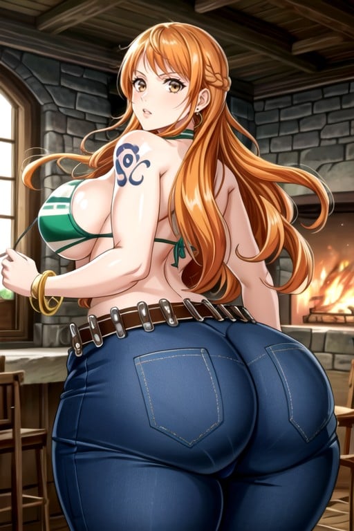 Gorda, Extremadamente Pesado En La Parte Inferior, Nami (one Piece)Porno IA de transexuales