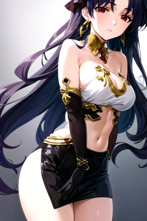 Ishtar, Sin Camisa, Mini FaldaPorno AI