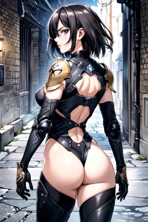 Rear View, Armor Gloves, Large Breast Hentai AI Porn