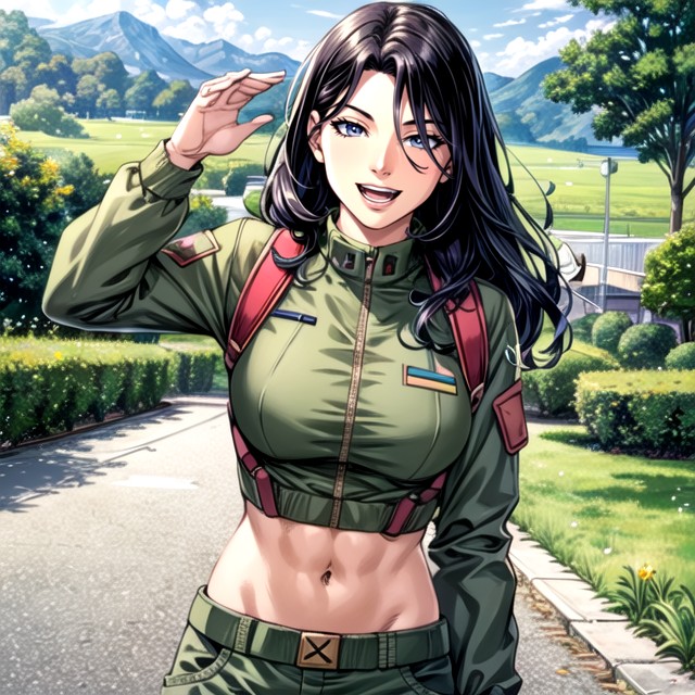 Military Soldier, Militaire, Flak JacketPorno IA Hentai