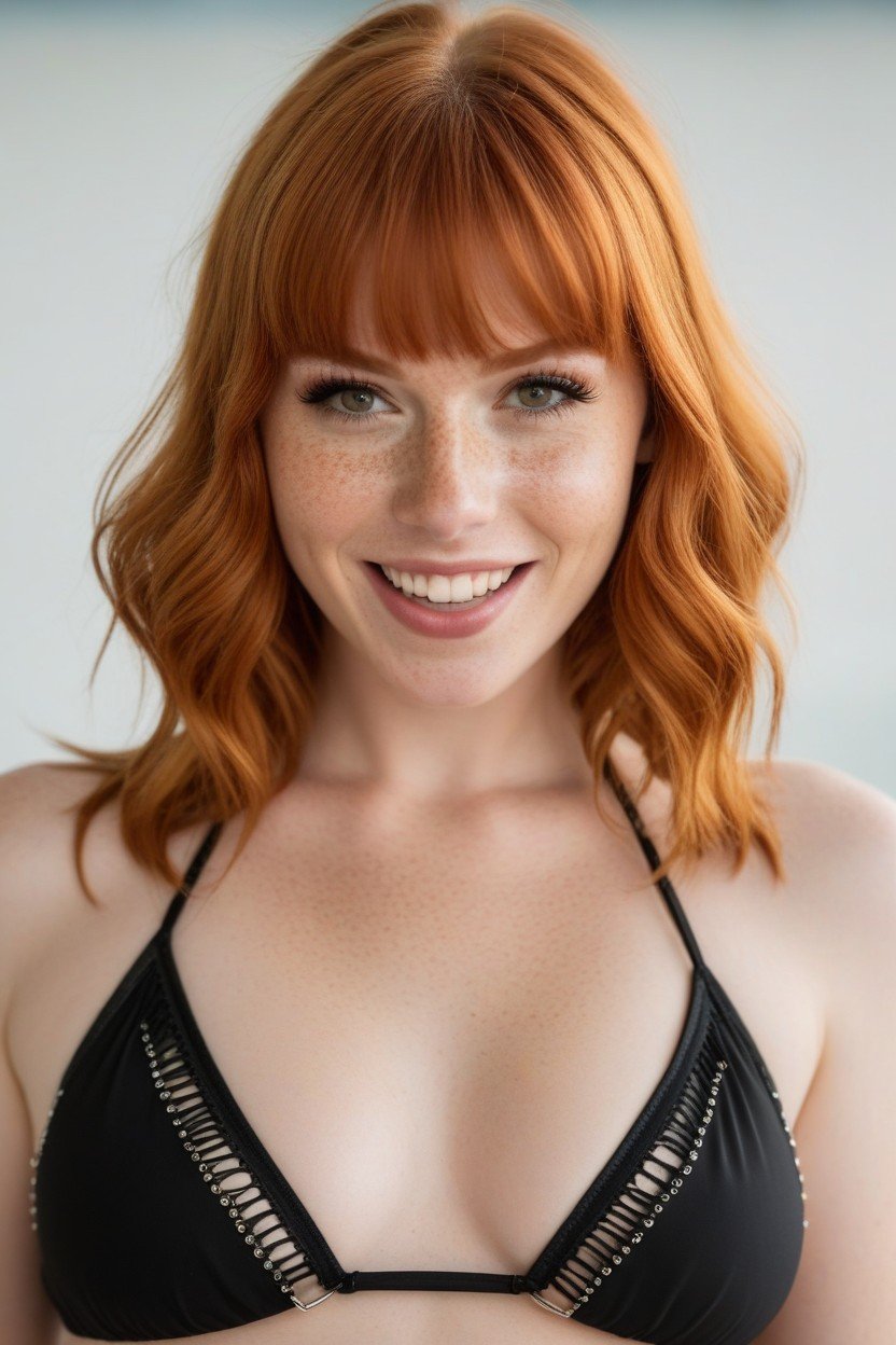 Bangs, Ginger, Noir AI Porn