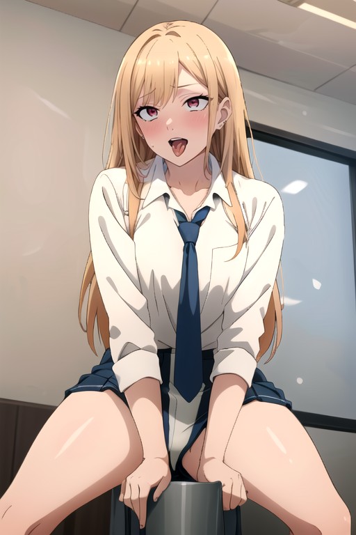 Ahegao, Desnuda, Kitagawa Marin (sono Bisuku Dōru Wa Koi O Suru)Porno AI