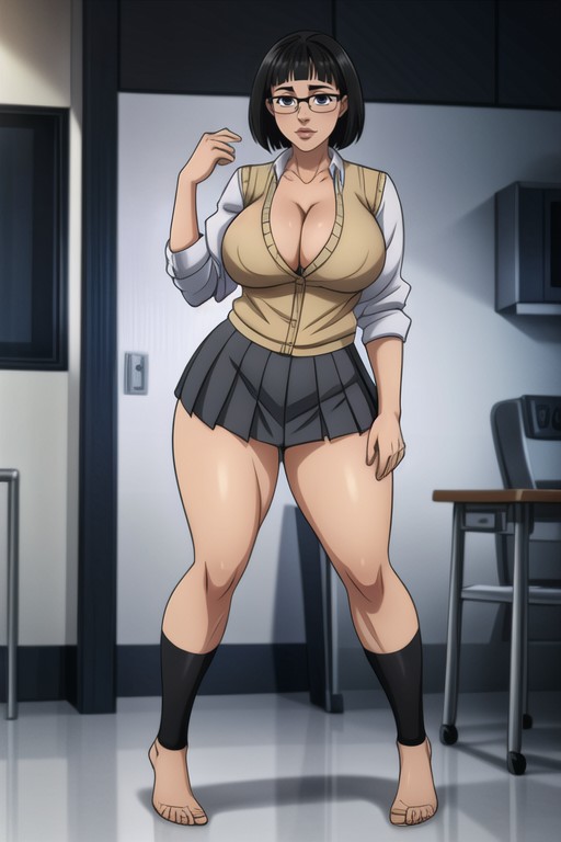 Oily Glistening Skin, Perfect Anatomy, Kitchen Hentai AI Porn