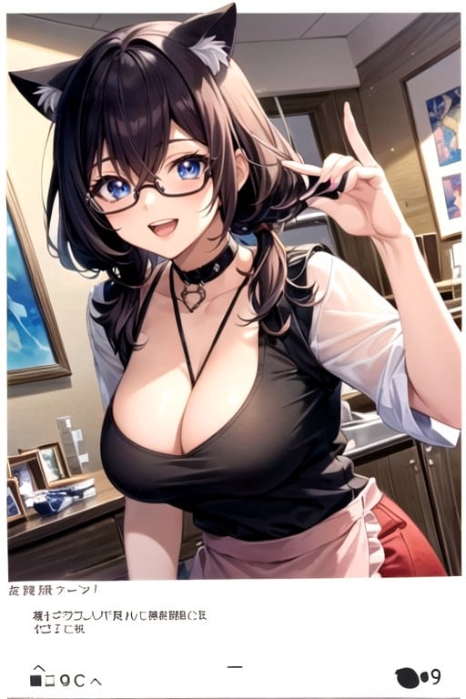 18+, Large Breast, Glasses Hentai AI Porn