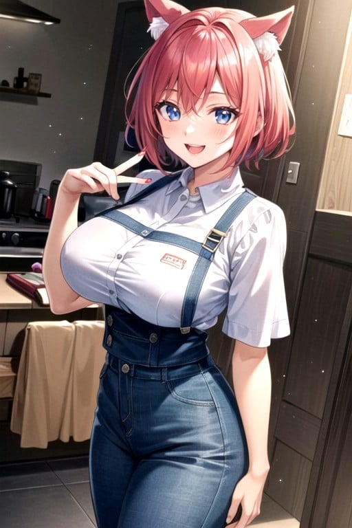 Large Breast, Apron, Short Length Hentai AI Porn