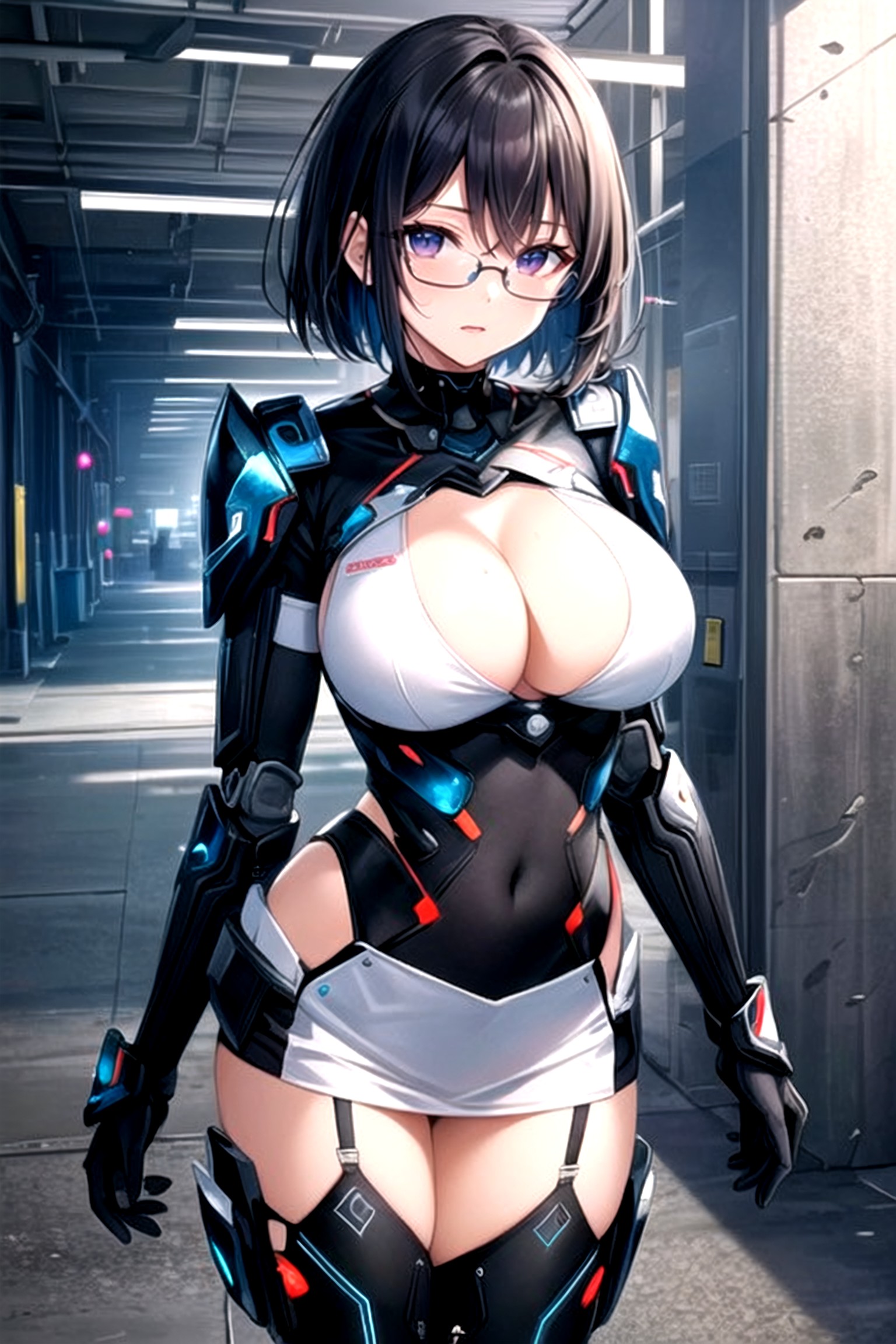 Robot Armor, Bobcut, Straight Hentai AI Porn