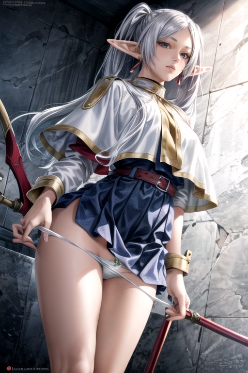 Frieren (beyond Journey's End), Adicionar Detalhe, Pulling Down Panties Hentai IA pornografia