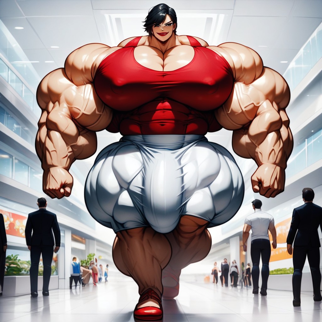 Mall, Hyper Gigantic Thick Penis, Hyper Giant Muscles Porno shemale IA