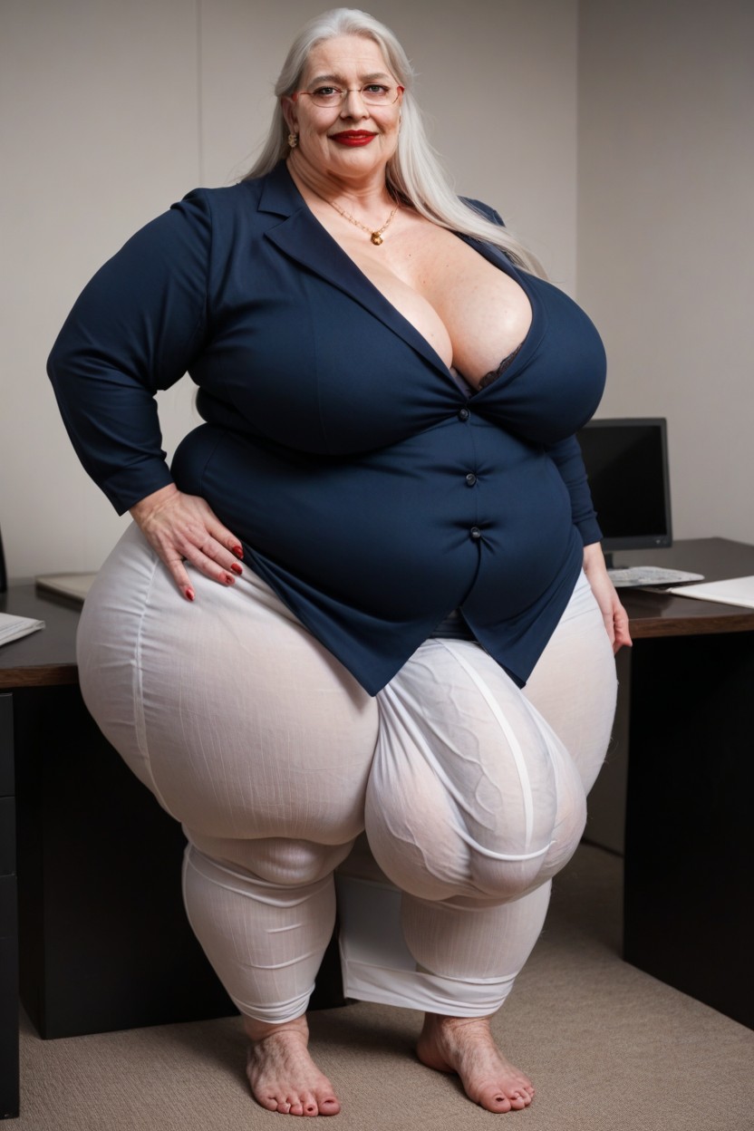 Huge Bulge Through Clothing, Gigantic Saggy Breast, Office Shirt Porno shemale IA