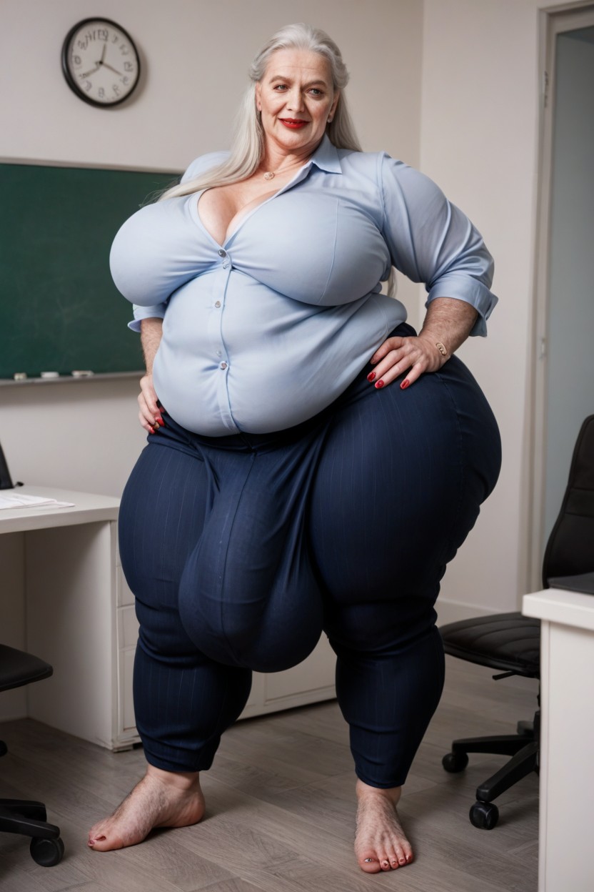 Ssbbw, Office Pants, Office Shirt Shemale AI Porn