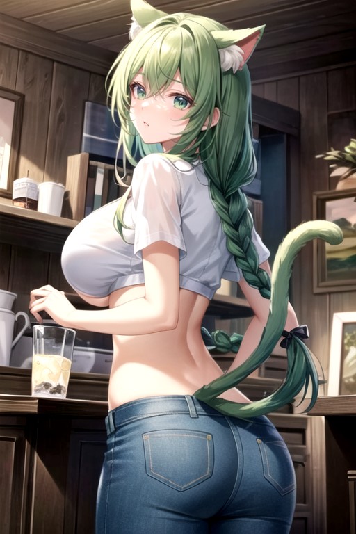 Cat Ears, Woman With Ears, Woman With Tail Hentai AI Porn