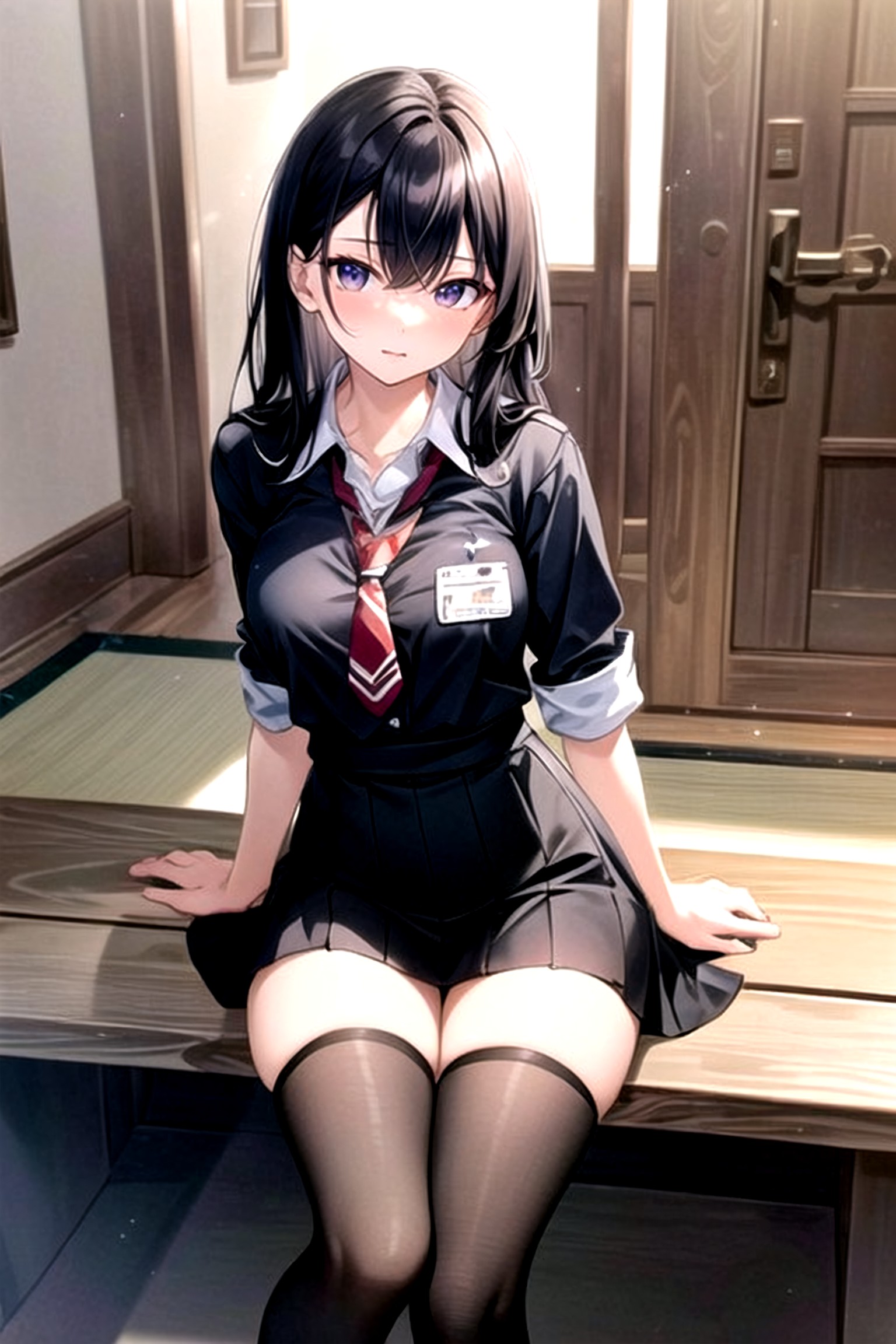 18+, 制服, 直毛ニューハーフAIポルノ