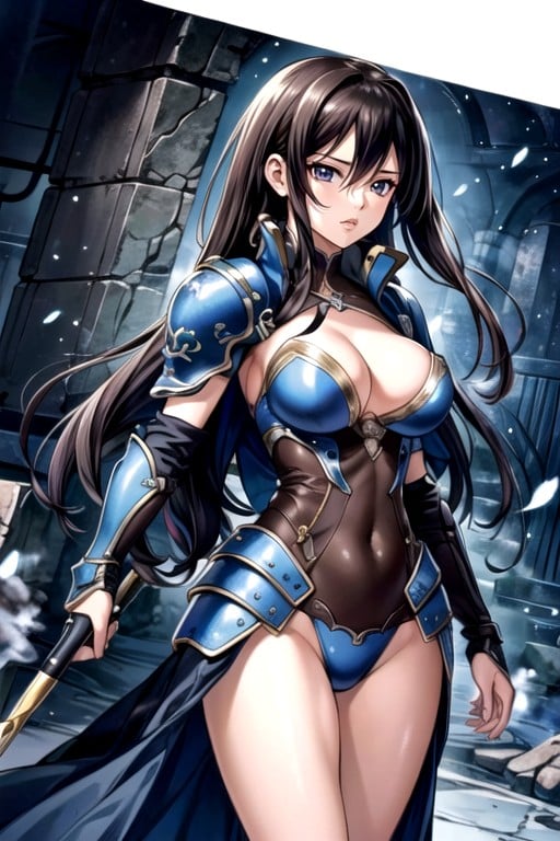 Large Breast, Front View, Manga In Color Shemale AI Porn