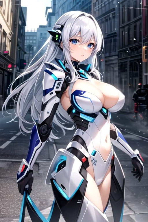 Naked, Robot Armor, 18+ Shemale AI Porn