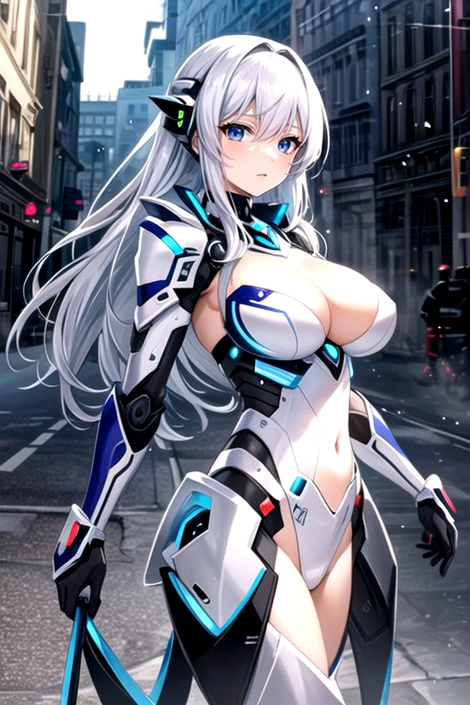 Naked, 18+, Robot Armor Hentai AI Porn