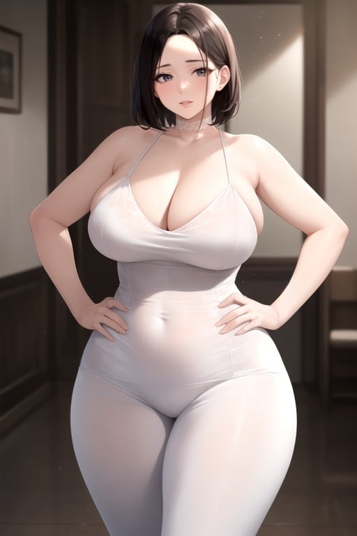 Wedding Dress, Short Length, Fat AI Porn