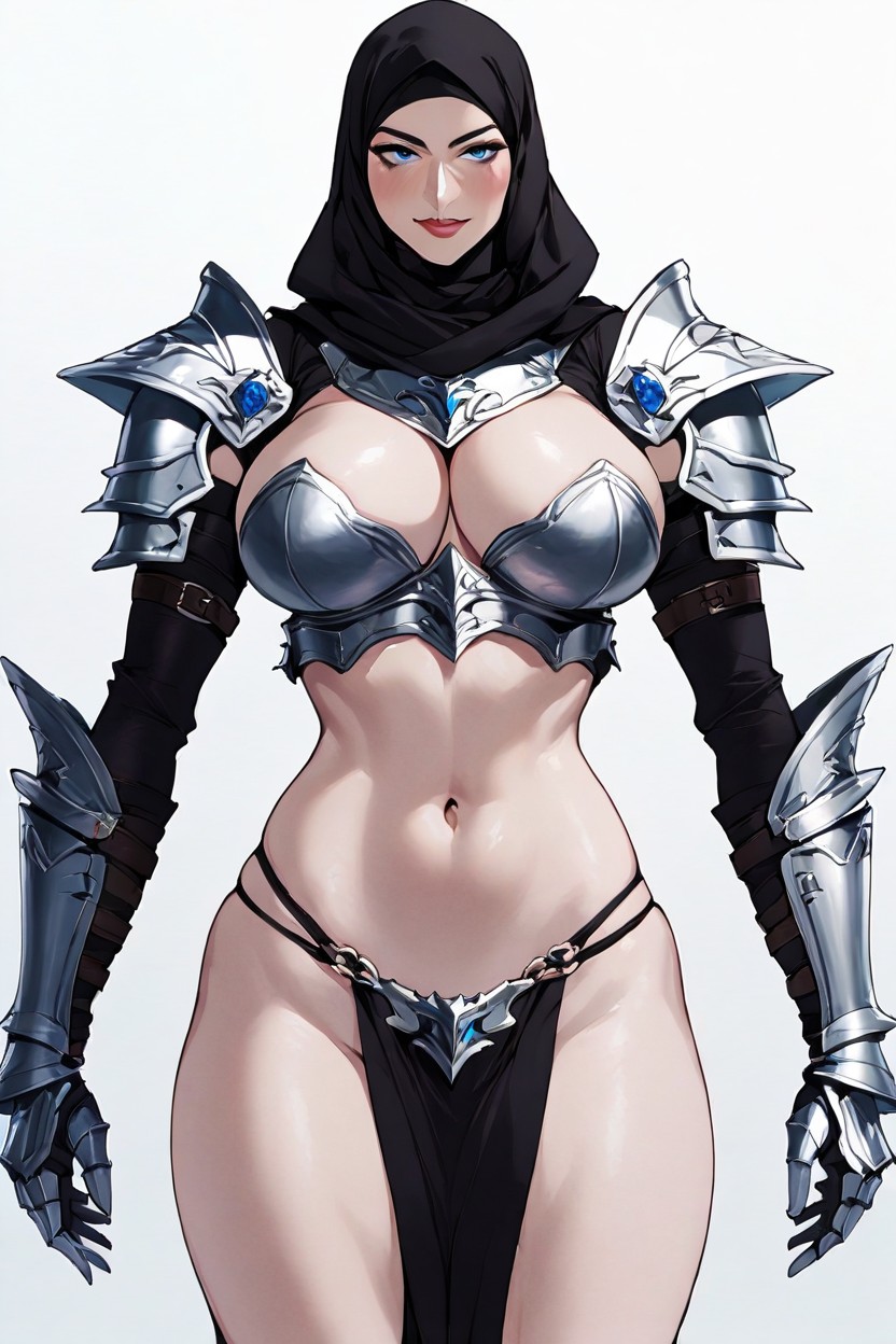 갑옷 장갑, Female Spartan Iv From, Blue Sci-fi Armor헨타이 AI 포르노