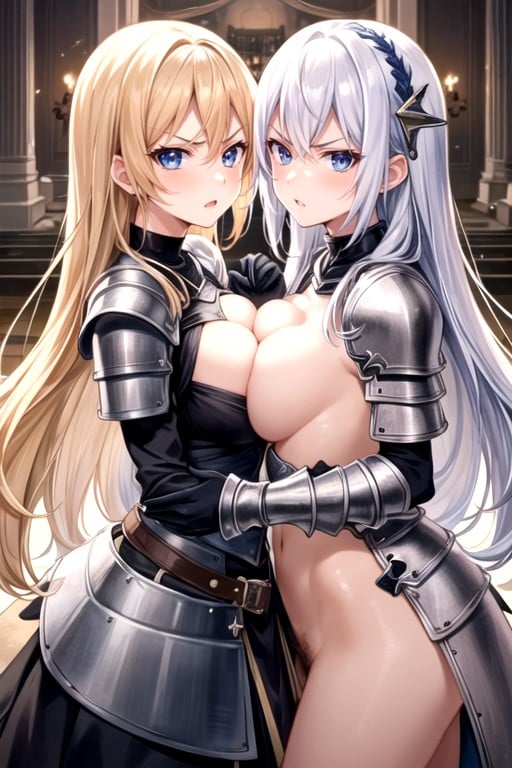 Liso, Medieval, Armaduras Hentai IA pornografia