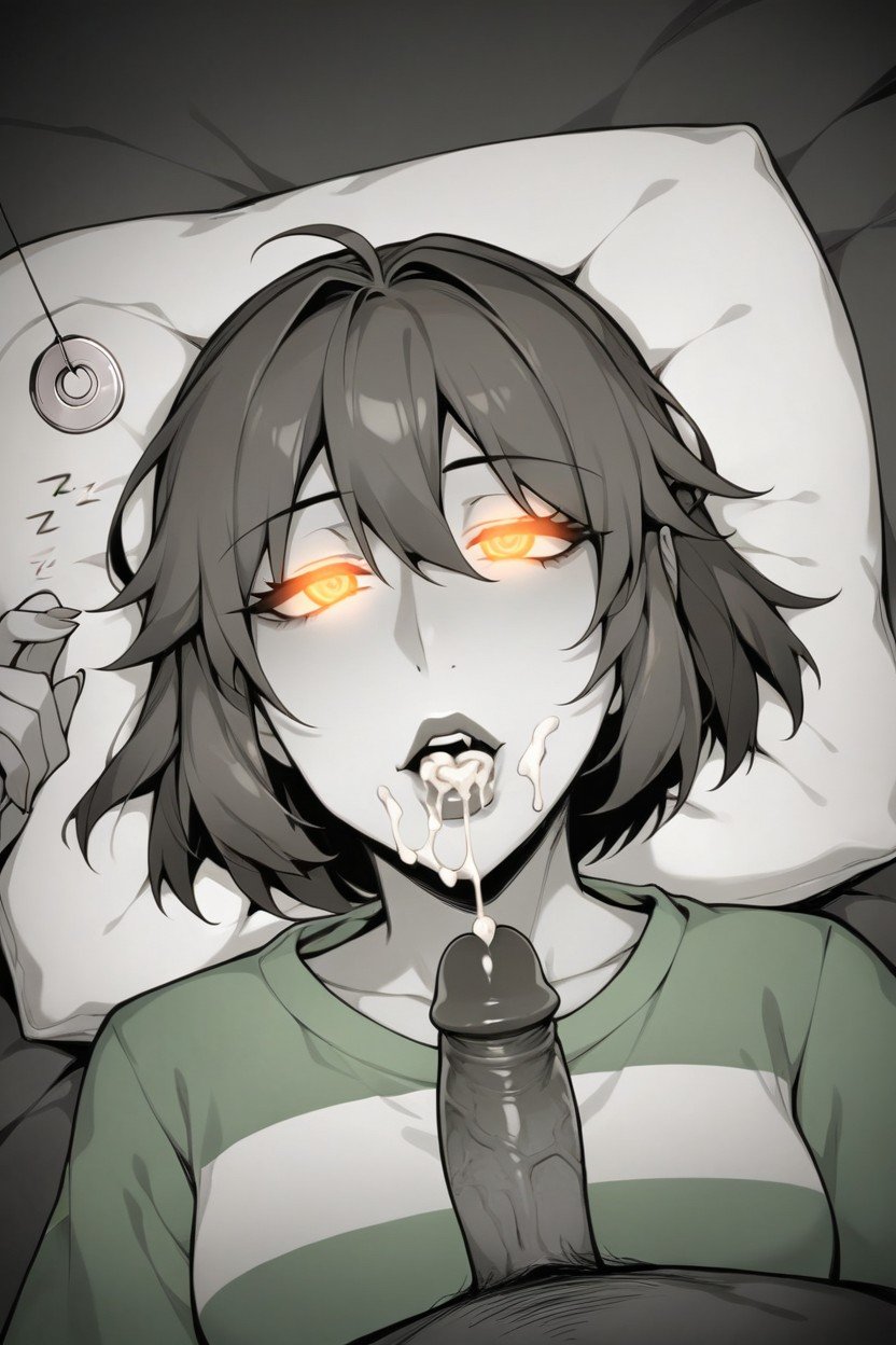 Cum On Lips, Penis Tip On Lips, Chara From UndertaleAI黄片