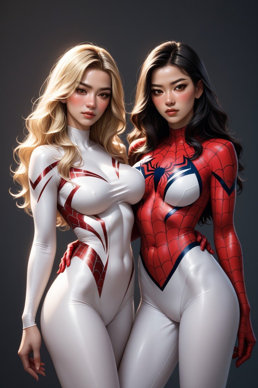 Two Sexy, One With Blonde Hair, BlushAI黄片