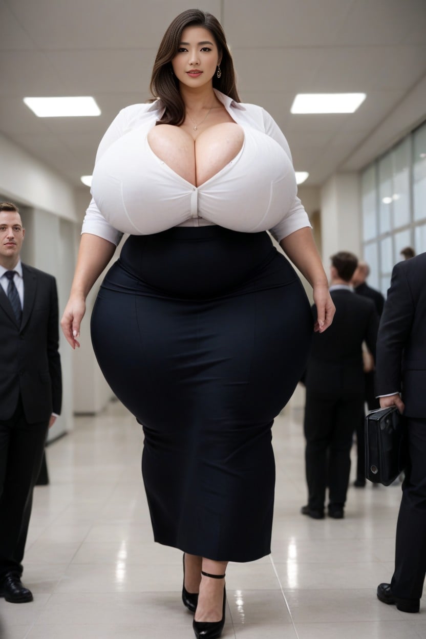 Top Down, Black High Heels, Giant Asian Woman Porno IA