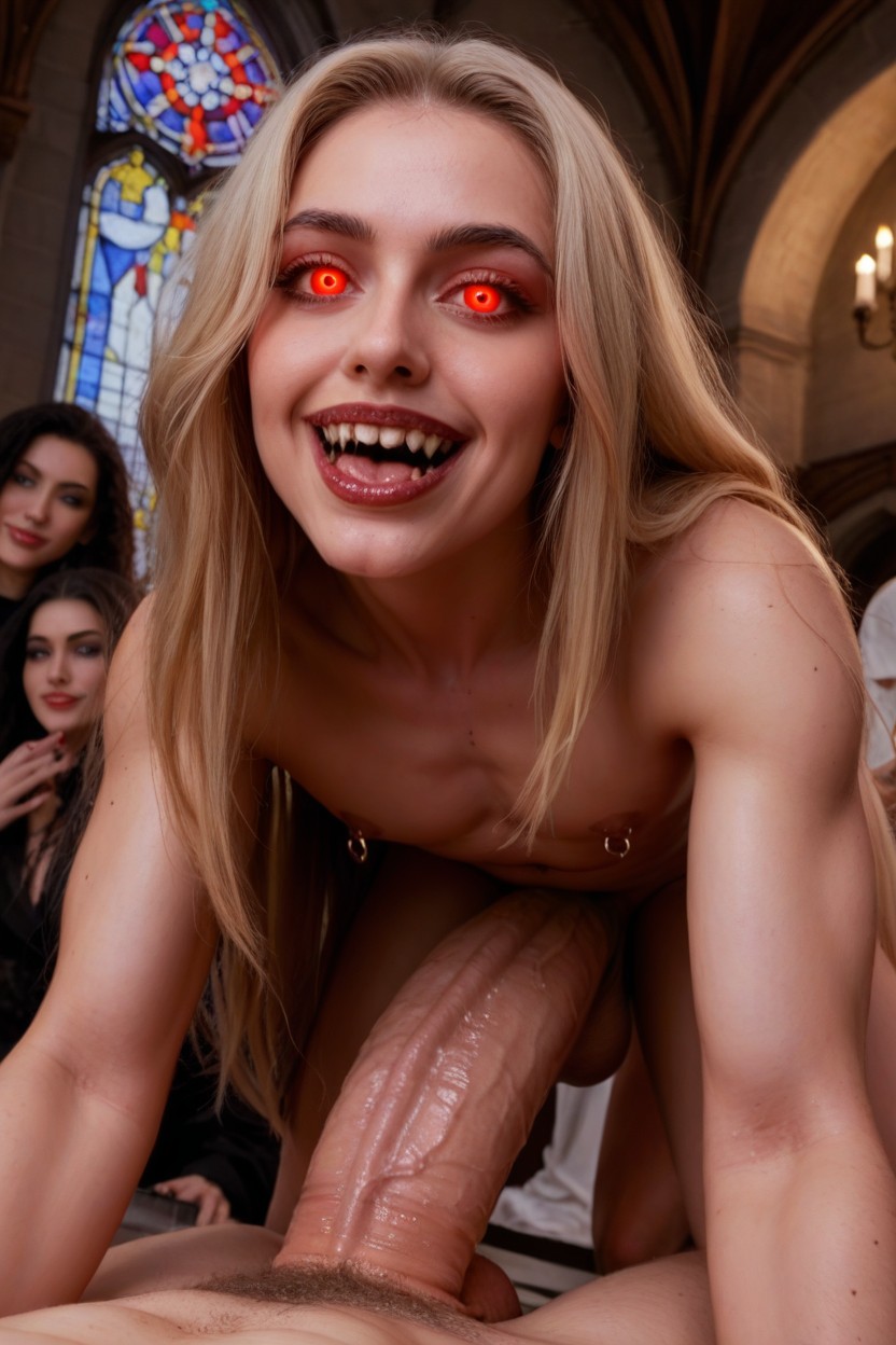 2 People, Ahegao Eyes, Straight Shemale AI Porn
