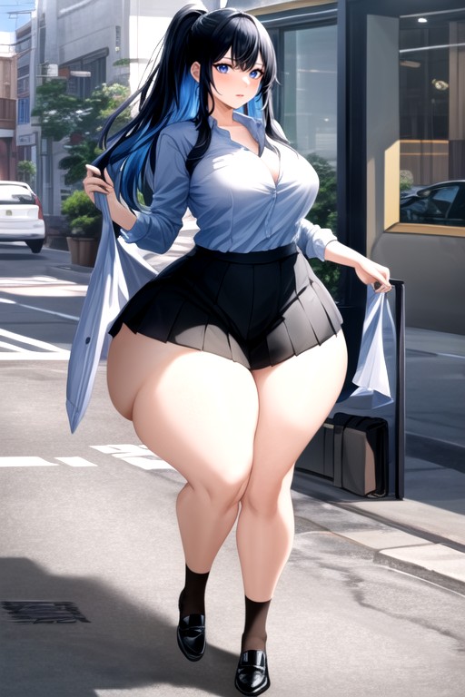 Extremely Large Ass, Skirt, Office Shirt Hentai AI Porn