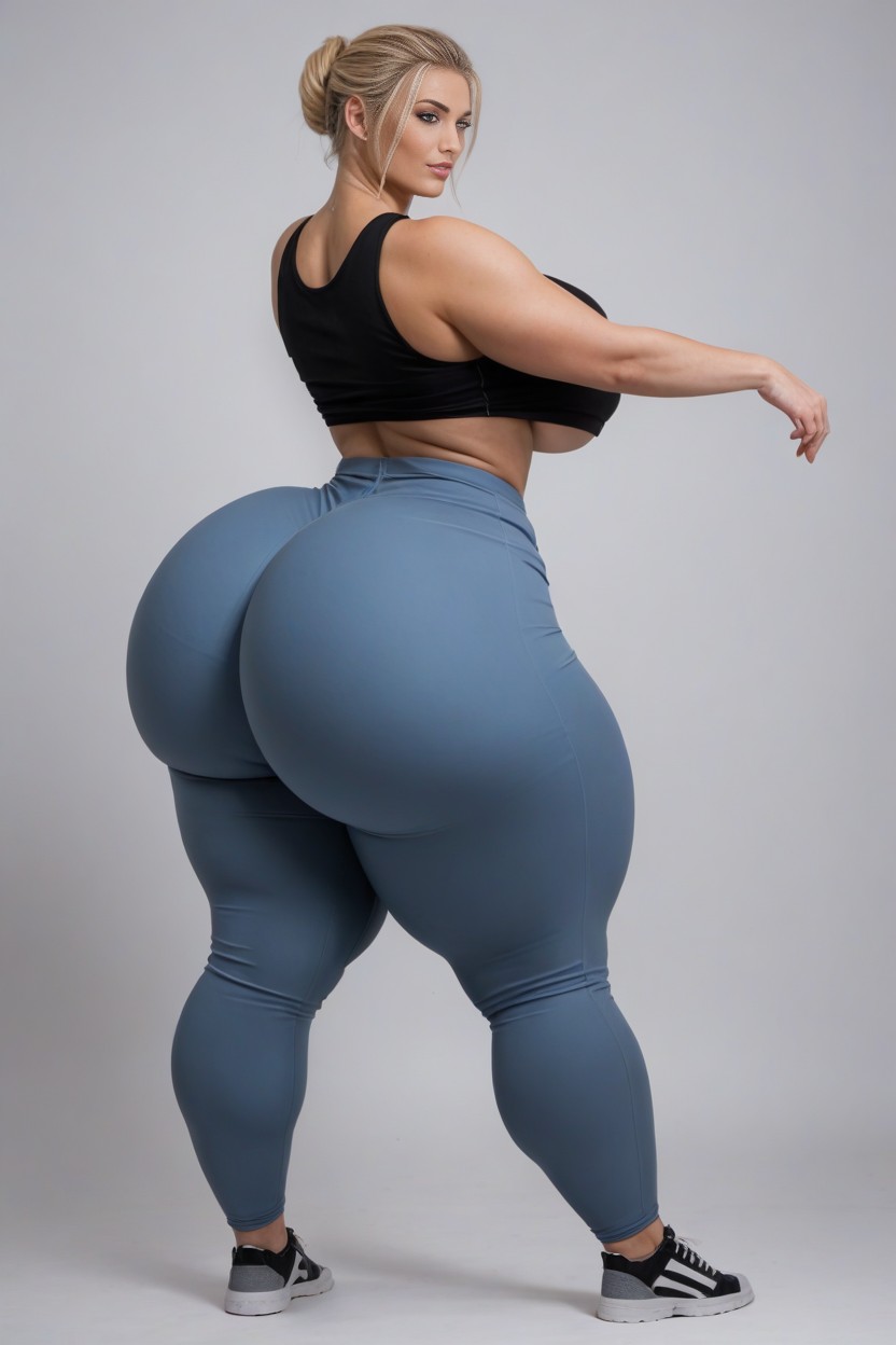 Side View, Massive Ass, Bbl AI Porn