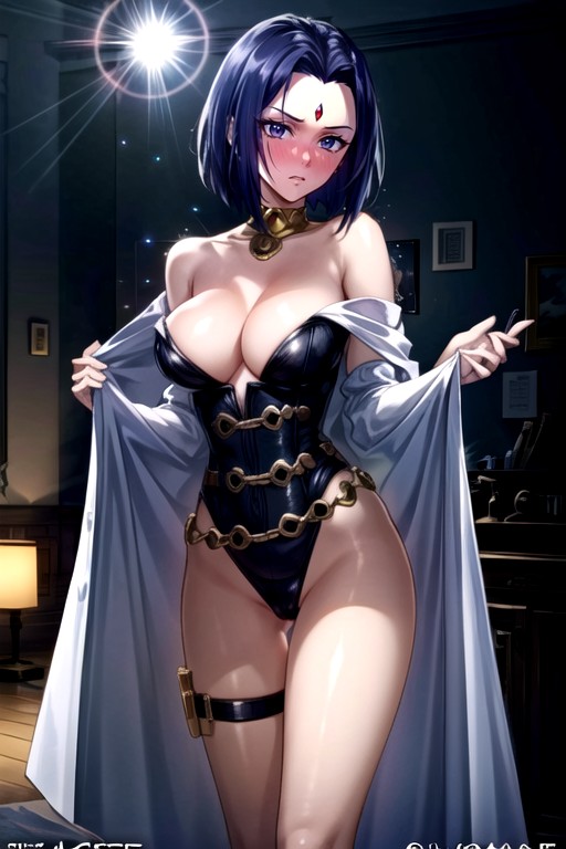 Raven (teen Titans), Ultra Detailed, Greyskin Pornografia de IA