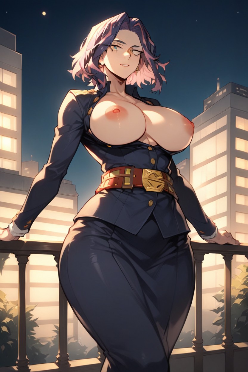 Nipples Showing, Large Rounded Ass, NochePorno AI Hentai