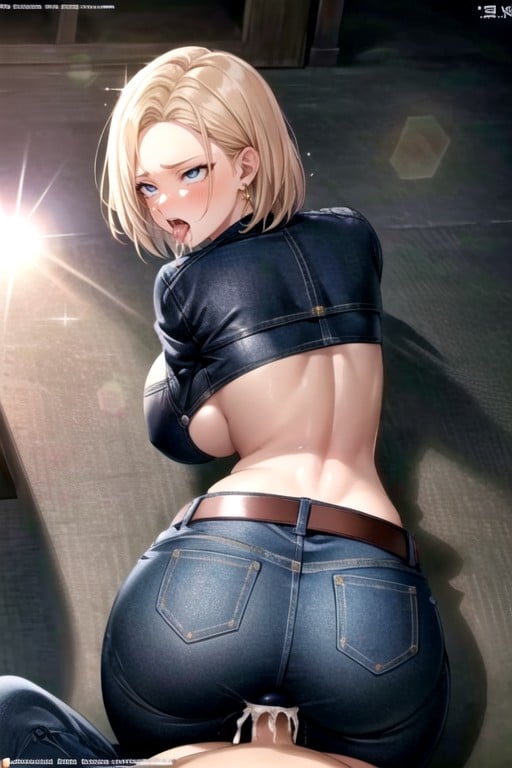 Android 18 (dragon Ball Z), Doggystyle (pov), CreampieHentai KI Porno