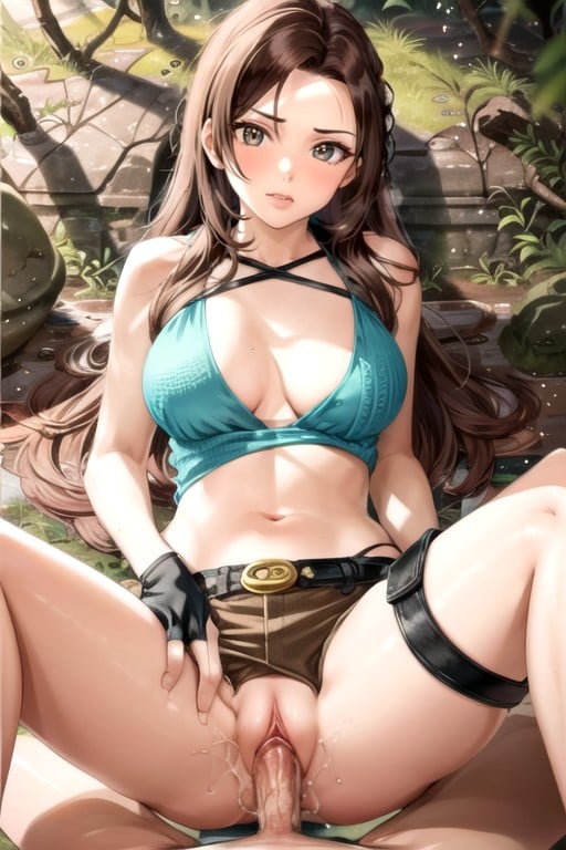 Lara Croft (tomb Raider), Jambes Écartées, Vêtements OuvertsPorno IA Hentai