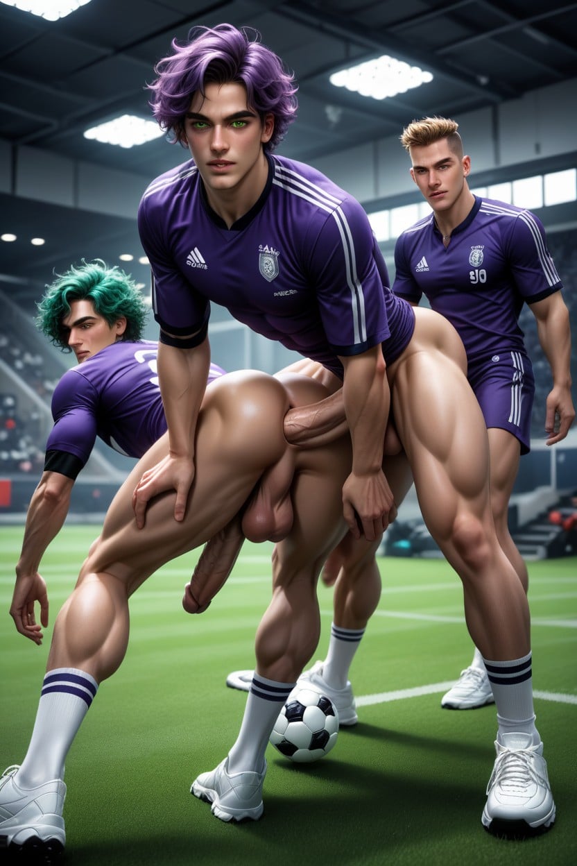 No Pants, Doggy Style, Shaggy Hair AI Gay Porn