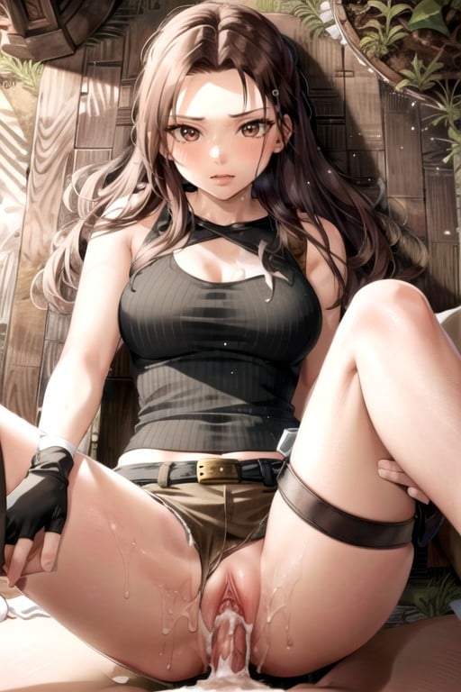 Missionário, Lara Croft (tomb Raider), Meias Altas Até A Coxa Hentai IA pornografia